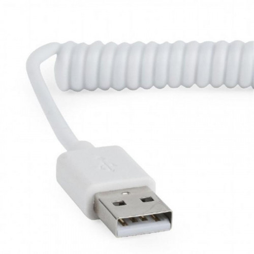 Кабель Cablexpert (CC-mUSB2C-AMBM-6-W) USB 2.0 - Micro B, 1.8м, спіральний, білий