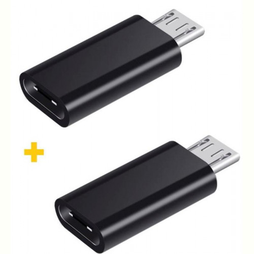 Адаптер XoKo AC-020 USB Type-C-micro USB Black 2шт. (XK-AC020-BK2)