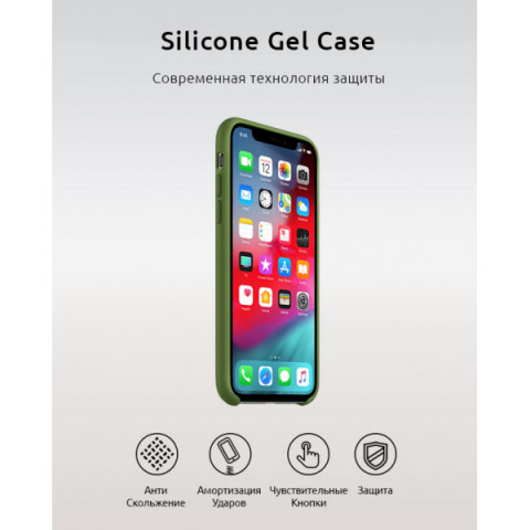 Чохол Original Silicone Case для Apple iPhone XS/X Virid Green (ARM54450)