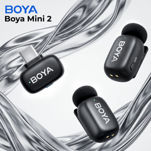 Бездротовий петличний мікрофон Boya mini 2-04 Type-C Black Купити в Україні