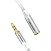 Кабель-подовжувач Vention AUX 3.5 mm M - AUX 3.5 mm F, 1.5 m, Silver (BHEIG)