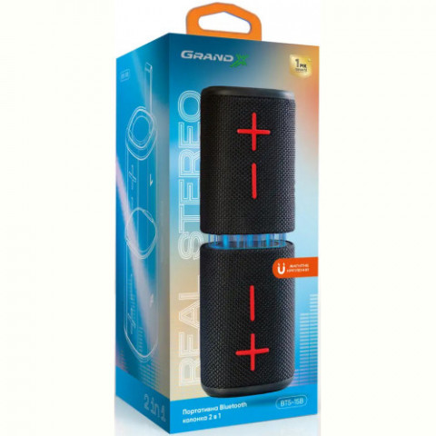 Акустична система Grand-X 2 в 1 BTS-15DB