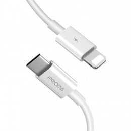 Кабель Proda PD-B27i USB-C-Lightning, 1м, White (6971278728542)