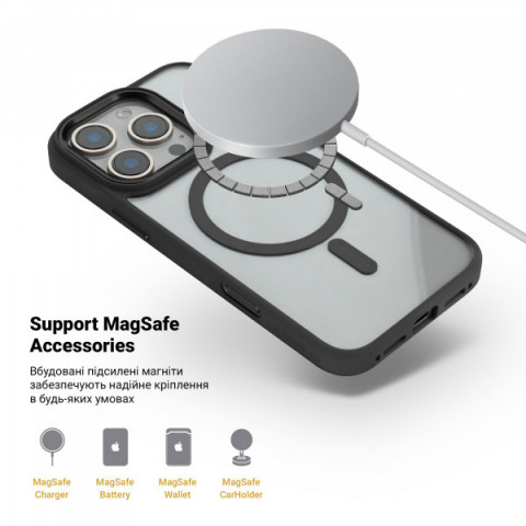 Чохол ArmorStandart Unit MagSafe для Apple iPhone 16 Pro Black (ARM78709)