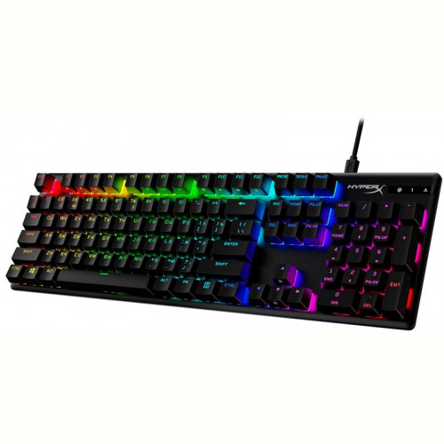 Клавіатура HyperX Alloy Origins Aqua RGB PBT ENG/RU Black (639N5AA) USB