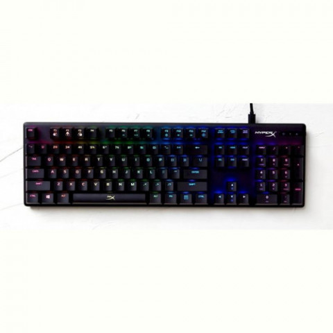 Клавіатура HyperX Alloy Origins Aqua RGB PBT ENG/RU Black (639N5AA) USB