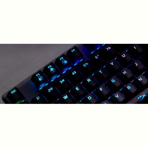 Клавіатура HyperX Alloy Origins Aqua RGB PBT ENG/RU Black (639N5AA) USB