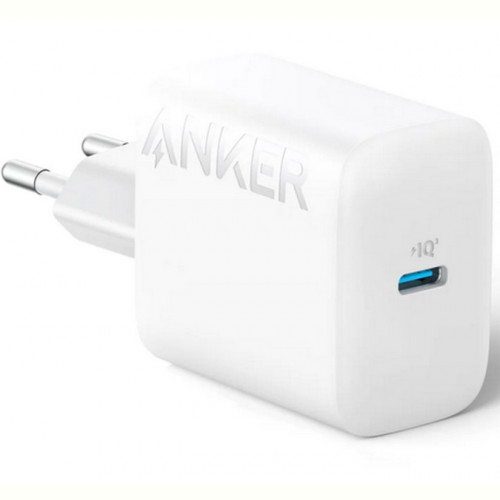 Мережевий зарядний пристрій Anker PowerPort 312 White, 20 W USB Type-C (B2347G21) + кабель USB Type-C