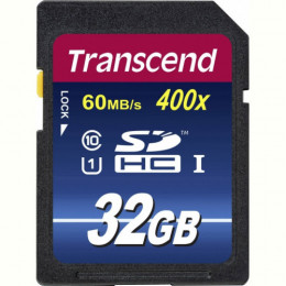 Карта пам`ятi SDHC 32GB UHS-I Class 10 Transcend Premium 400x (TS32GSDU1)