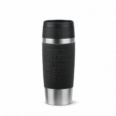 Термочашка Tefal Travel Mug Classic, 360мл, нержавіюча сталь, чорний (N2020210)