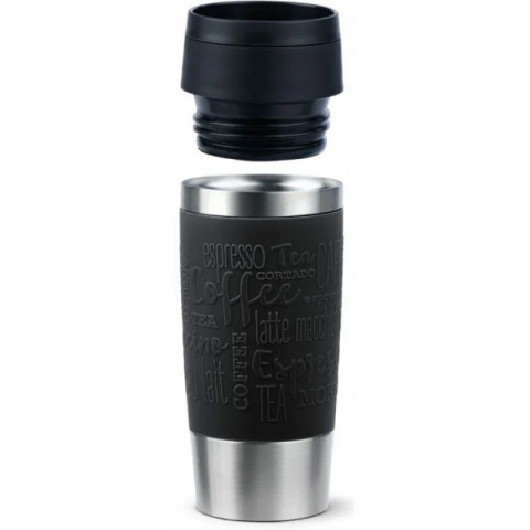 Термочашка Tefal Travel Mug Classic, 360мл, нержавіюча сталь, чорний (N2020210) Купити в Україні