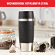 Термочашка Tefal Travel Mug Classic, 360мл, нержавіюча сталь, чорний (N2020210) Купити в Україні