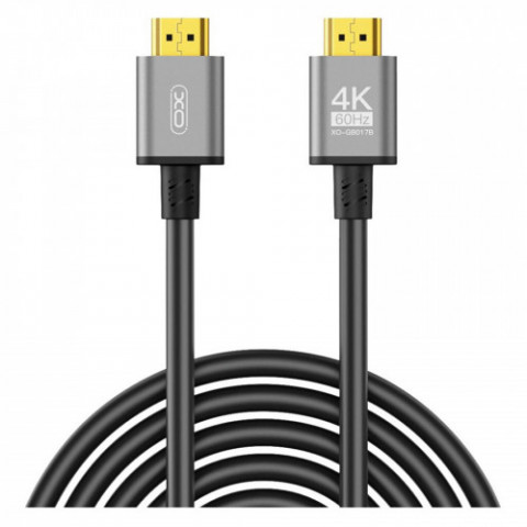 Кабель XO HDMI-HDMI V.2.0, 5 м Tranish (GB017B-HDMI.tranish)