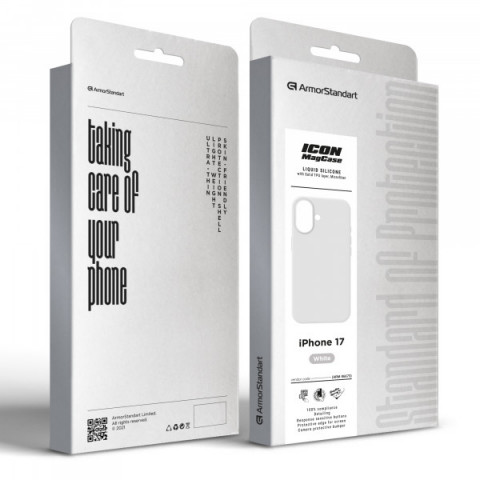 Чохол ArmorStandart ICON2 MagCase для Apple iPhone 17 White (ARM86673)