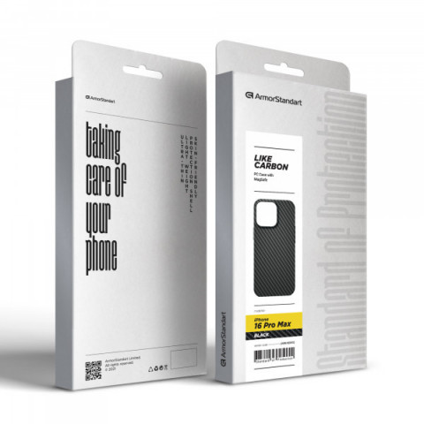 Чохол ArmorStandart LikeCarbon MagCase для Apple iPhone 16 Pro Max Black (ARM80093)