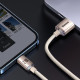 Кабель Baseus Crystal Shine USB - Lightning, 2.4A, 2м Pink (CAJY001204)