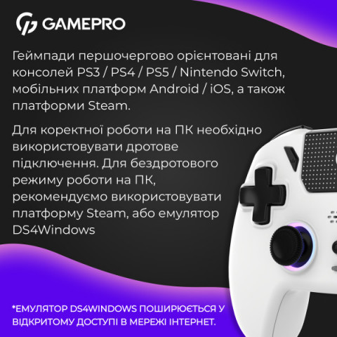 Бездротовий геймпад GamePro GPS20W Купити в Україні