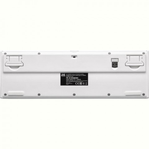 Клавіатура бездротова 2E Gaming KG360UWT RGB Ukr (2E-KG360UWT) White USB