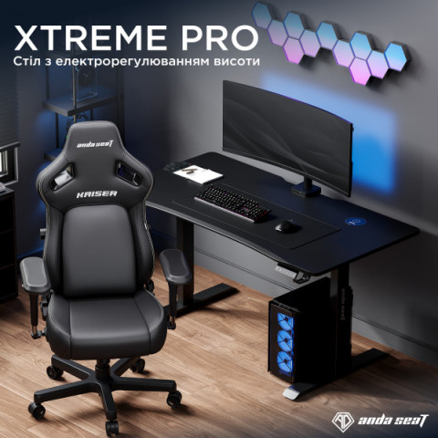Стіл з електрорегулюванням висоти Anda Seat Xtreme Pro 1600x800 Black Купити в Україні