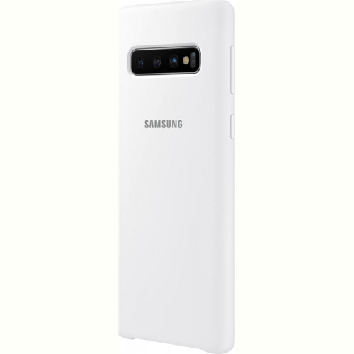 Чохол-накладка Samsung Silicone Cover для Samsung Galaxy S10 SM-G973 White (EF-PG973TWEGRU)