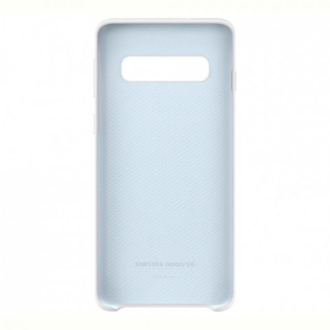 Чохол-накладка Samsung Silicone Cover для Samsung Galaxy S10 SM-G973 White (EF-PG973TWEGRU)
