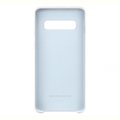 Чохол-накладка Samsung Silicone Cover для Samsung Galaxy S10 SM-G973 White (EF-PG973TWEGRU)