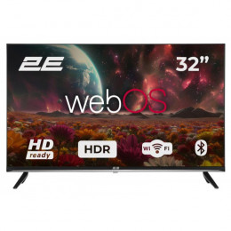 Телевізор 32" 2E LED HD 60Hz Smart WebOS Black