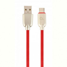 Кабель Cablexpert (CC-USB2R-AMCM-1M-R) USB 2.0 A - USB Type-C, 2.1А, преміум, 1м, красний