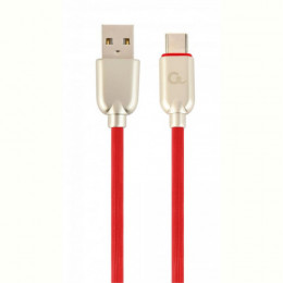 Кабель Cablexpert (CC-USB2R-AMCM-1M-R) USB 2.0 A - USB Type-C, 2.1А, преміум, 1м, красний