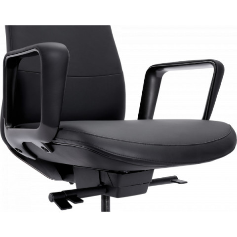 Офісне крісло GT Racer B-3195 Black (leather)