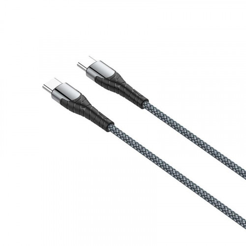 Кабель ColorWay USB Type-C - USB Type-C PD Fast Charging, 3А, 65W, 1м Grey (CW-CBPDCC040-GR)