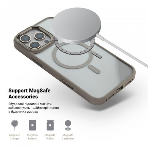 Чохол ArmorStandart Unit MagSafe для Apple iPhone 16 Pro Max Titanium Grey (ARM78714)