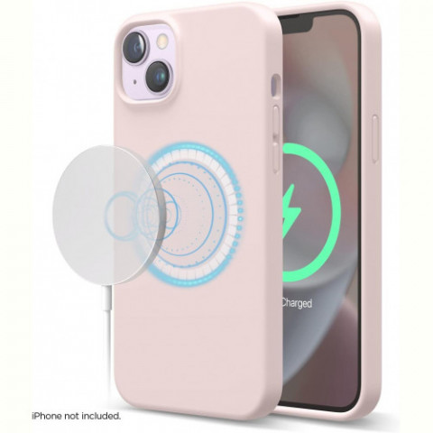 Чохол-накладка Elago Silicone Case with MagSafe для Apple iPhone 14 Plus Lovely Pink (ES14MSSC67-LPK)