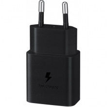 Мережевий зарядний пристрій Samsung 15W Power Adapter (w C to C Cable) Black