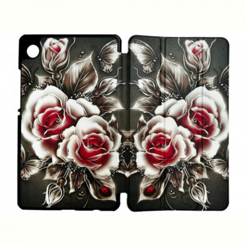 Чохол BeCover Smart Case для Samsung Galaxy Tab A11 SM-X133/SM-X135 8.7" Black Rose (713983)