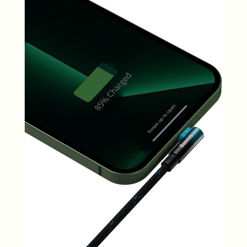 Кабель Baseus MVP 2 USB - Lightning, 2.4A, 2м Black/Blue (CAVP000121)