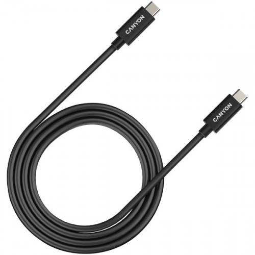 Кабель USB Type-C Canyon UC-44 Type-C to Type-C 1m Black (CNS-USBC44B)