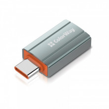 Адаптер Colorway USB - USB Type-C V 3.0 (F/M) Gray (CW-AD-AC) 