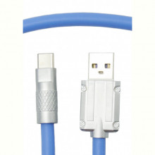 Кабель Dengos USB - USB Type-C (M/M) 1 м Blue (PLS-TC-NS-BLUE)