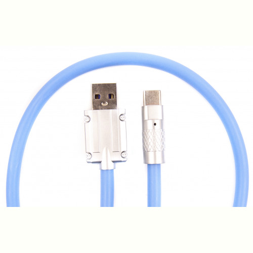 Кабель Dengos USB-USB Type-C 1м Blue (PLS-TC-NS-BLUE)