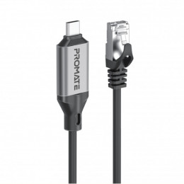 КабеКабель Promate USB Type-C - RJ-45, 5 м, Black (clink-rj45)