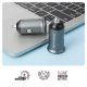 Автомобільний зарядний пристрій ArmorStandart 2xUSB QC3.0 Grey + кабель USB-C (ARM82459)