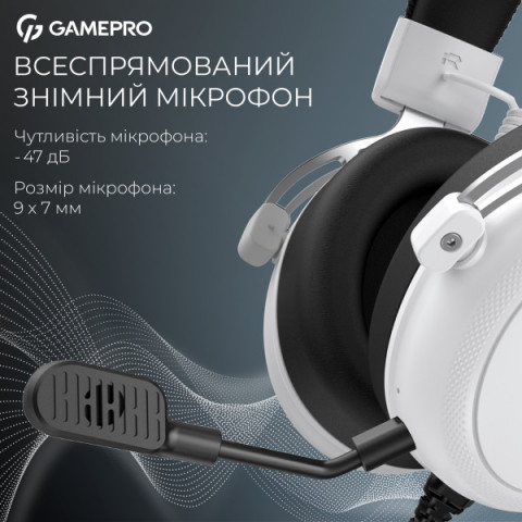 Бездротова ігрова гарнітура GamePro Asgard Skald (HS850W) Купити в Україні