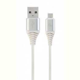 Кабель Cablexpert (CC-USB2B-AMmBM-1M-BW2) USB 2.0 A - microUSB, премиум, 1м, білий