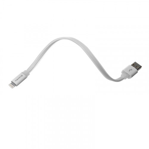 Кабель ColorWay USB-Lihgtning, 0.25м White (CW-CBUM-LM25W)