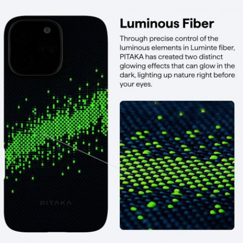 Чохол Pitaka Tactile Woven Case для iPhone 16 Pro StarPeak Lumintex Over The Horizon (KI1603POTH)