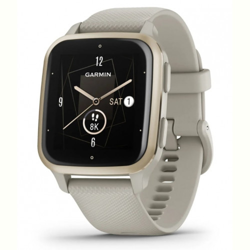 Смарт-годинник Garmin Venu Sq 2 Music French Gray/Cream Gold (010-02700-82)