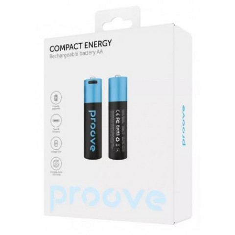 Акумуляторні батарейки Proove Compact Energy AA (2 pcs) (RBCE26010008)