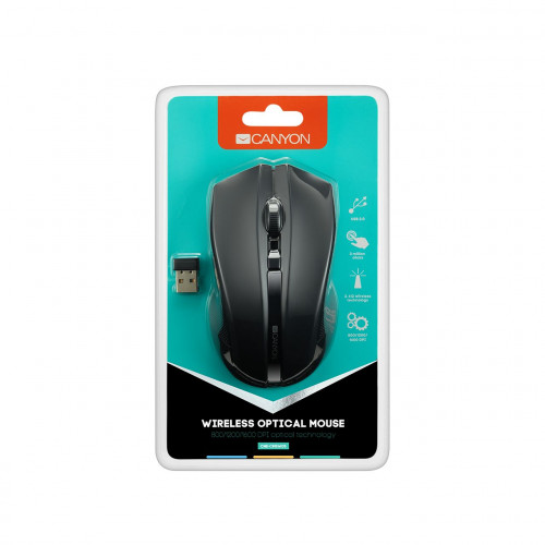 Мишка бездротова Canyon CNE-CMSW05B Black USB