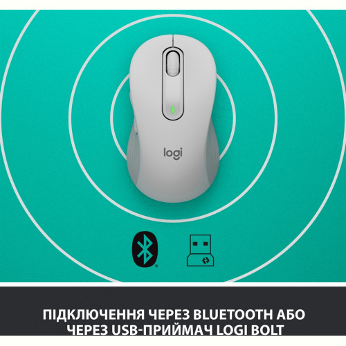 Мишка бездротова Logitech Signature M650 (910-006255) Off-White USB